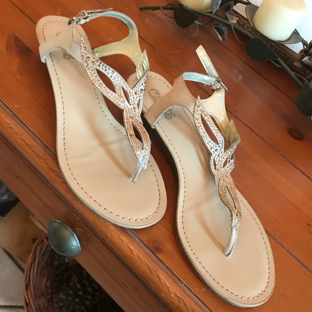 Nude sandals
